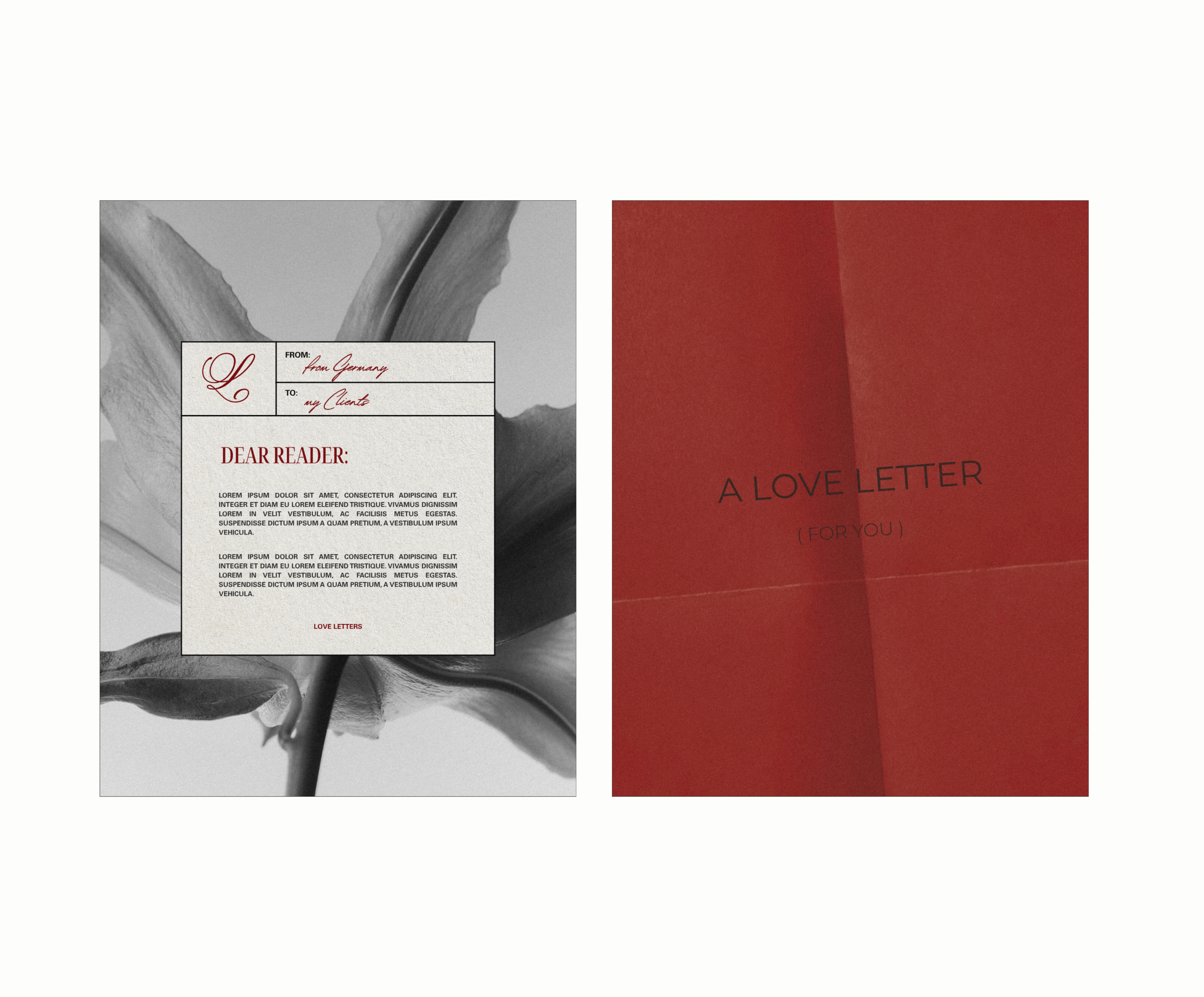 LOVE LETTERS | THE MINI | SOCIAL MEDIA TEMPLATES