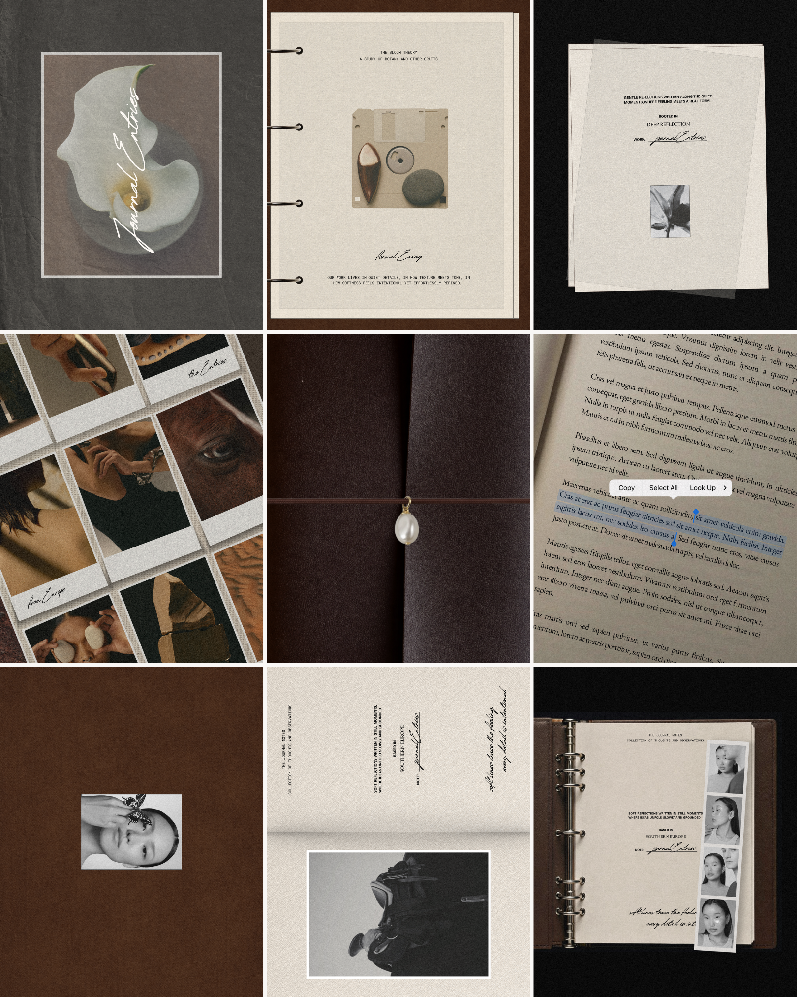 JOURNAL ENTRIES | FEED TEMPLATES