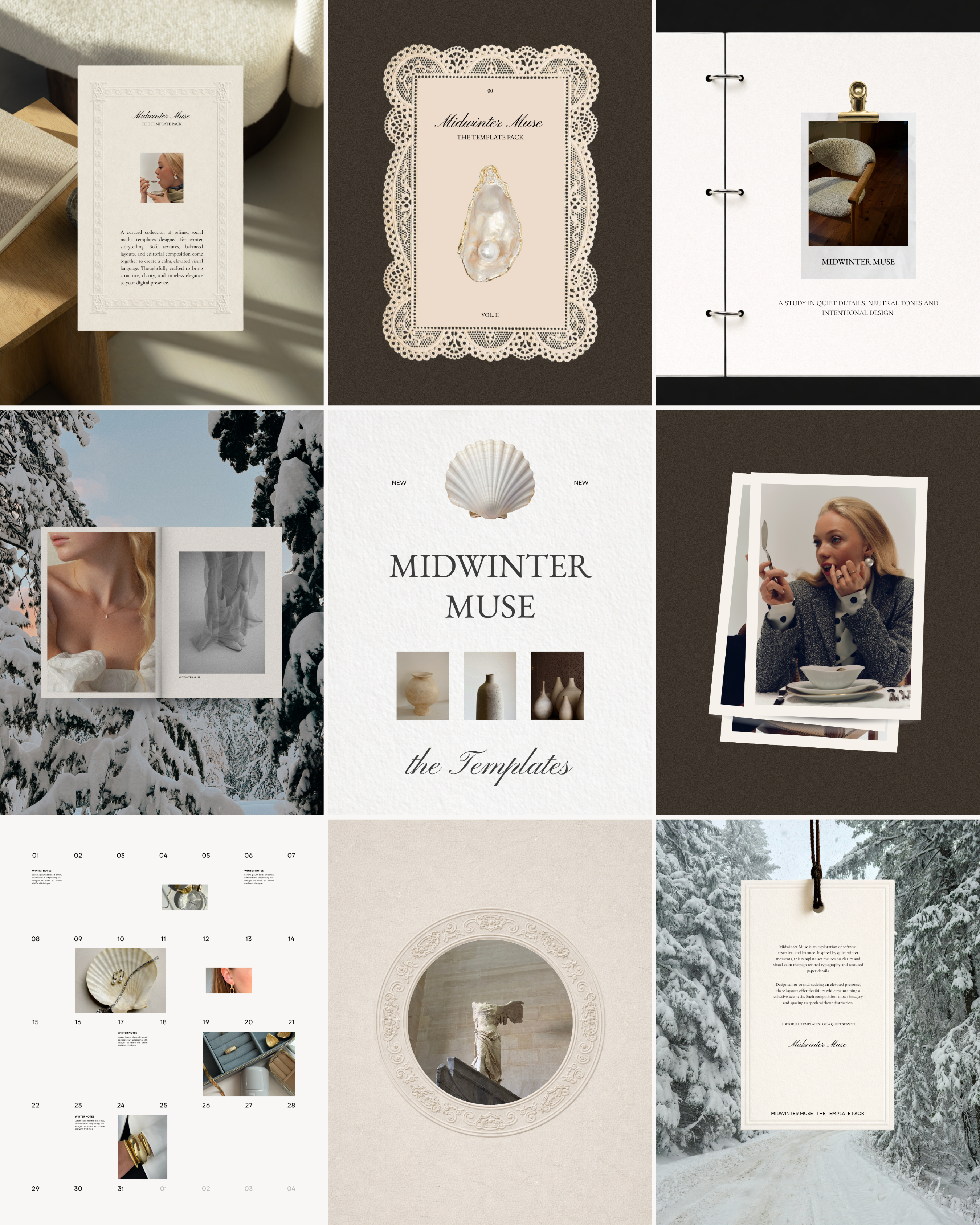 MIDWINTER MUSE | FEED TEMPLATES