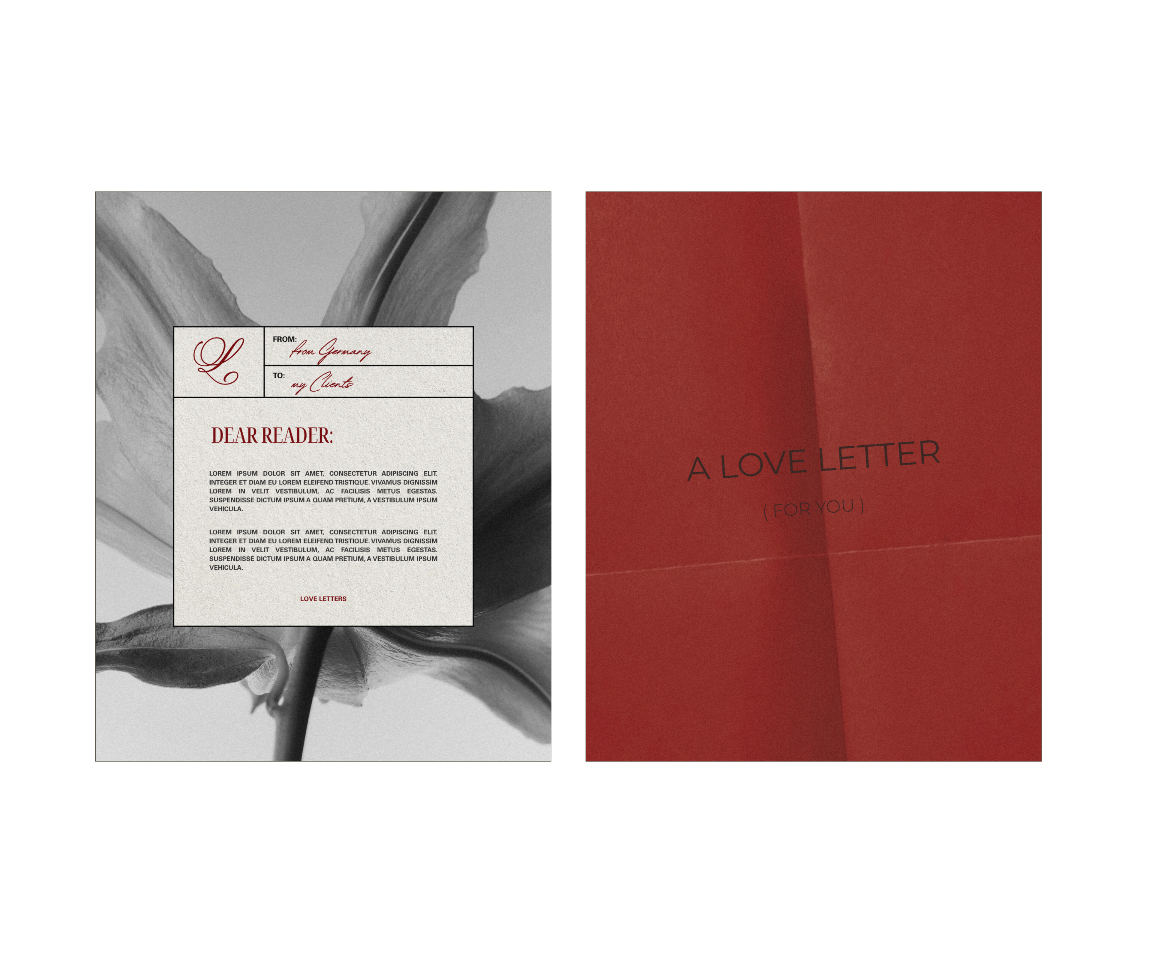 LOVE LETTERS | THE MINI | SOCIAL MEDIA TEMPLATES