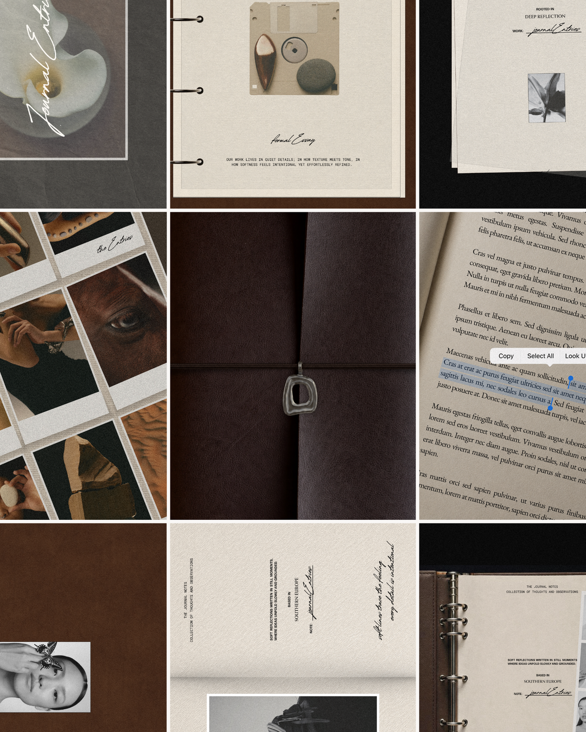 JOURNAL ENTRIES | FEED TEMPLATES